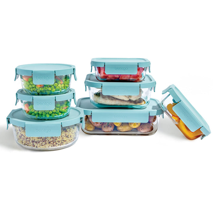 Bentgo Glass Leak-Proof Food Storage Set (14-Piece) K0