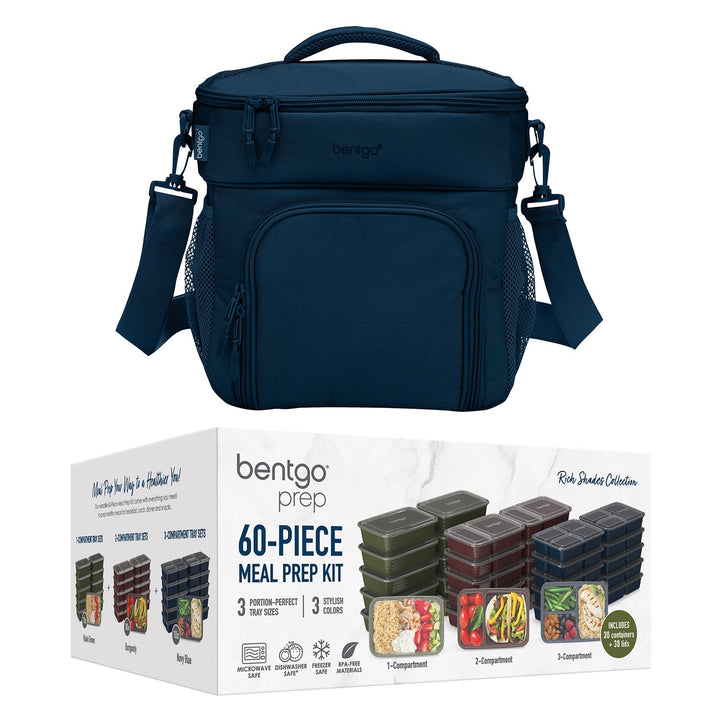 Bentgo Prep Deluxe Bag & 60-Piece Meal Prep Container Set F5